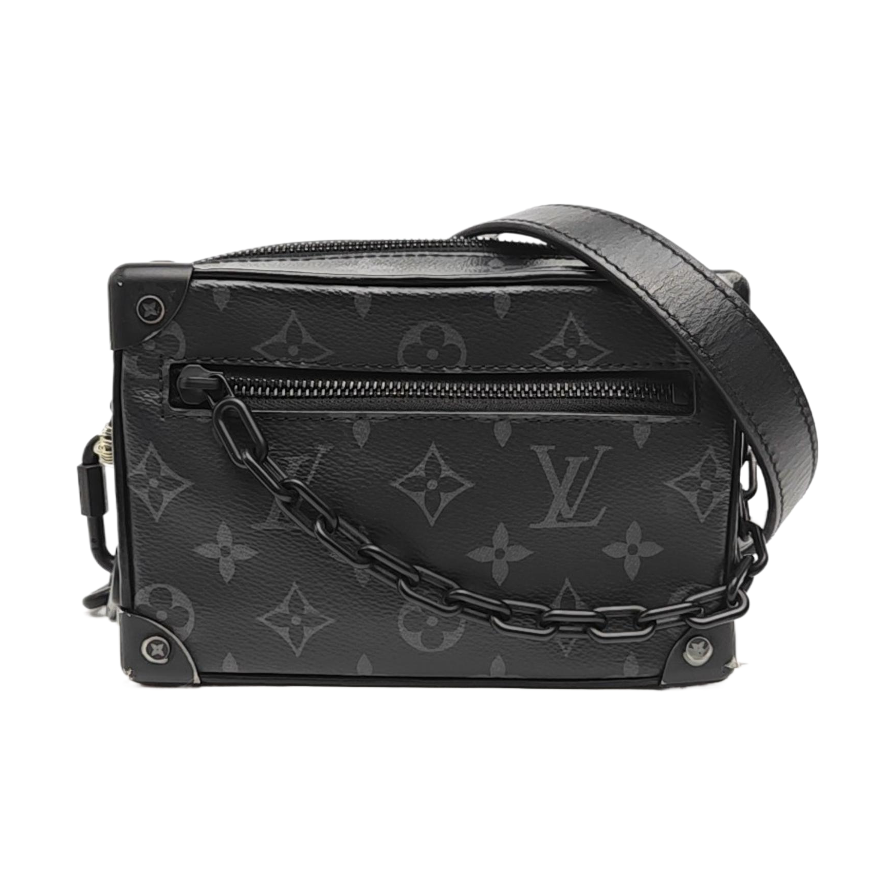 SOFT TRUNK Mini Monogram Coated Canvas Black
