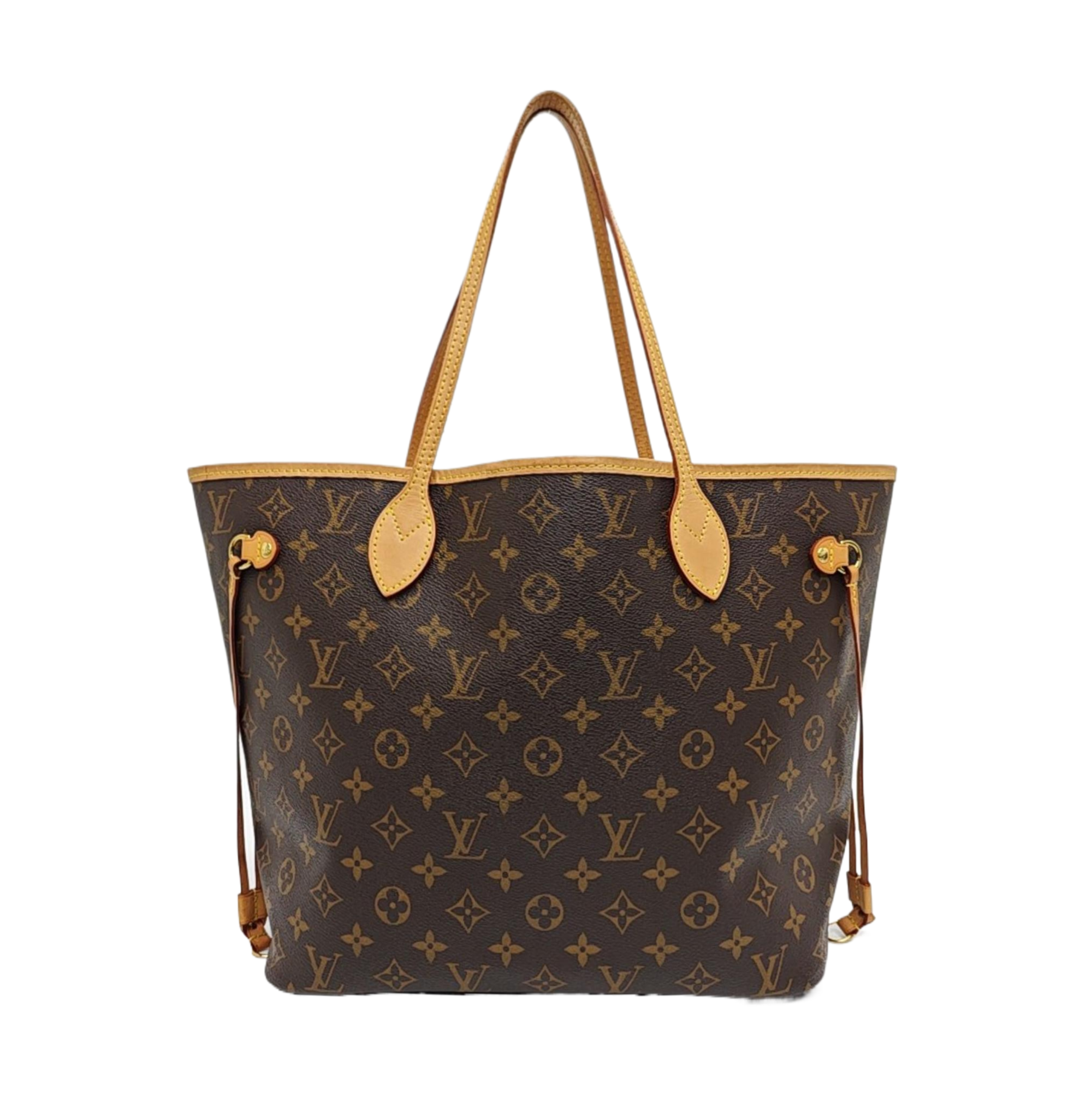 NEVERFULL MM Monogram Coated Canvas Brown