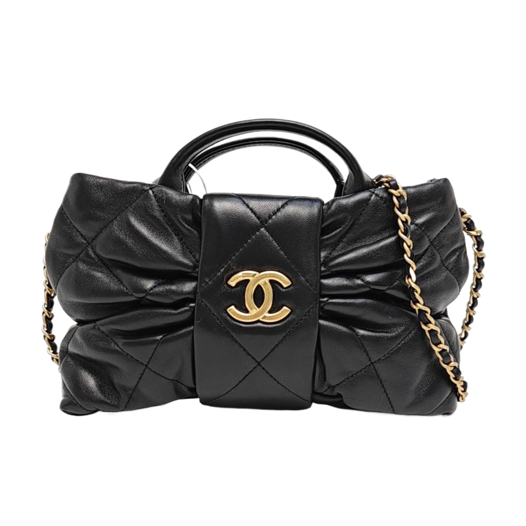 Quilted Lambskin Mini Black