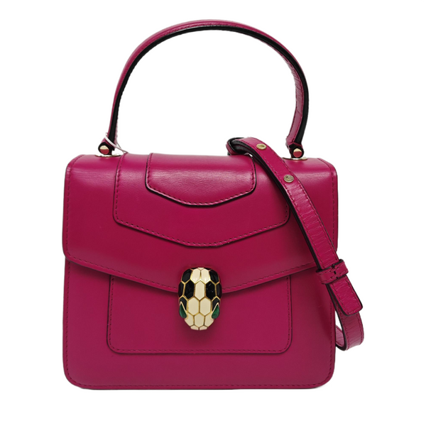 SERPENTI FOREVER Small Calfskin Red