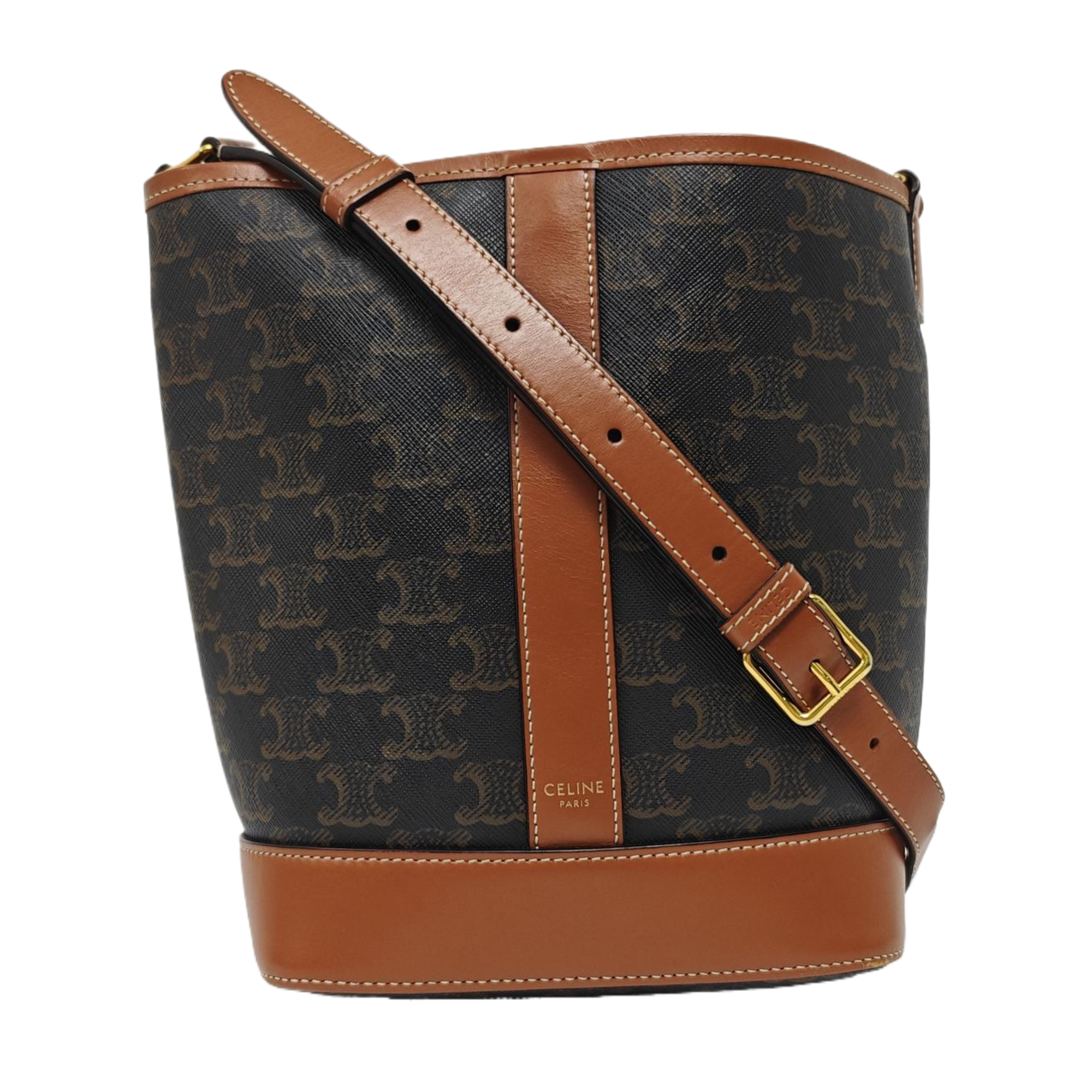 TRIOMPHE CANVAS Small Coated Canvas Brown