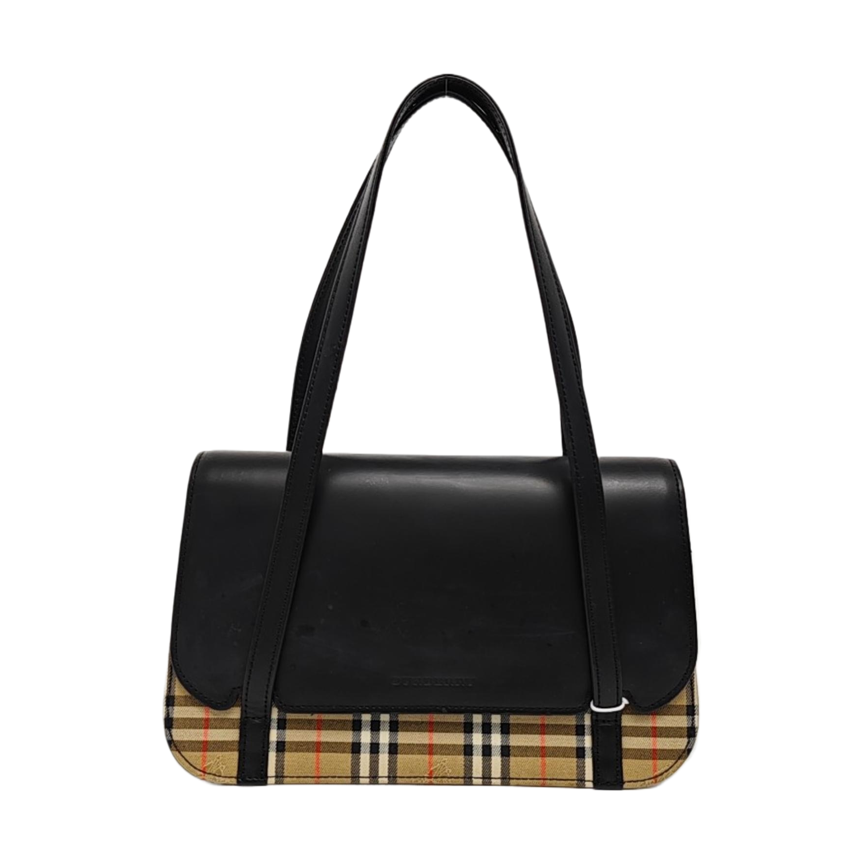 Calfskin Top Handle Bag Black