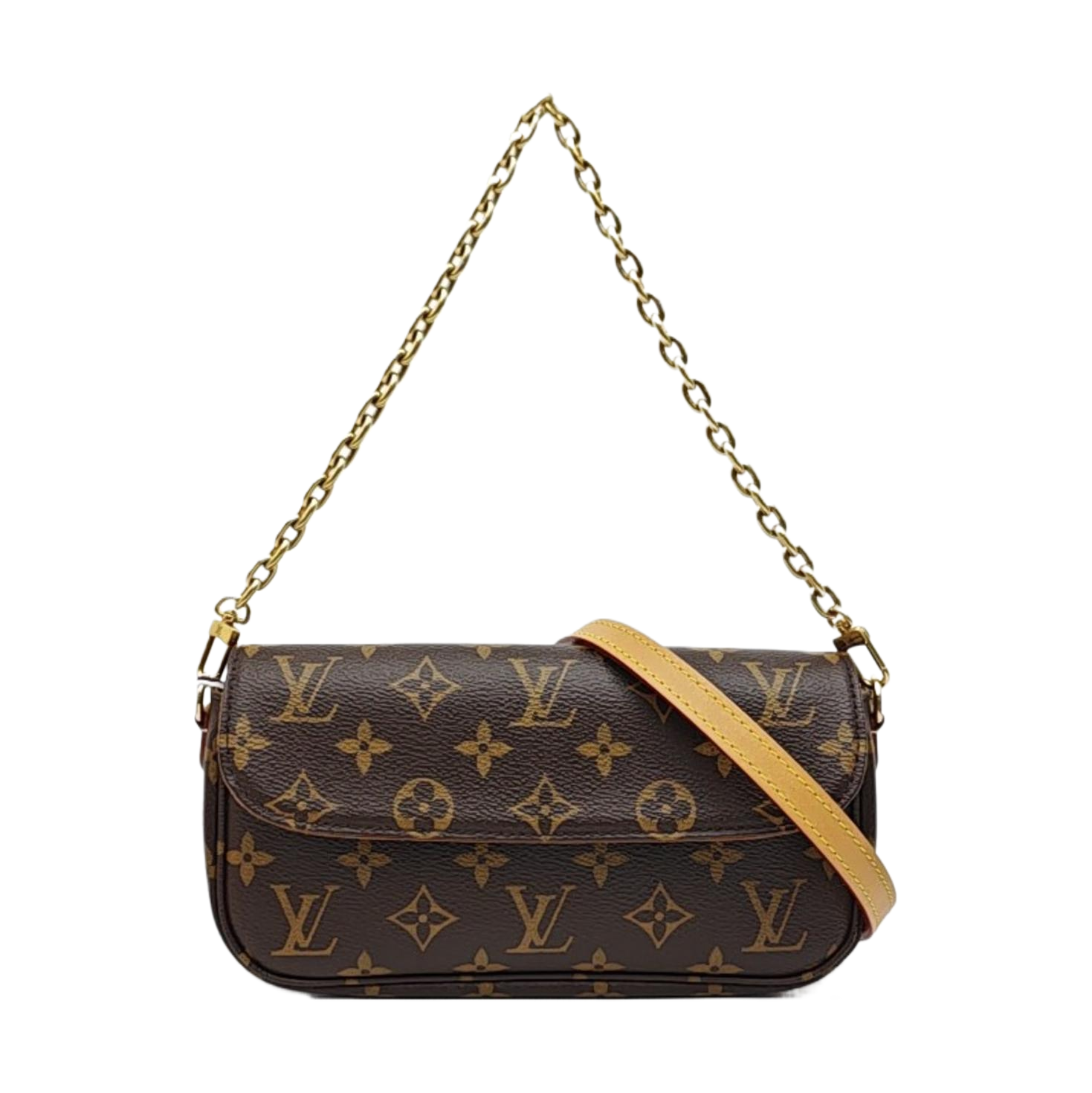 IVY Monogram Coated Canvas Brown