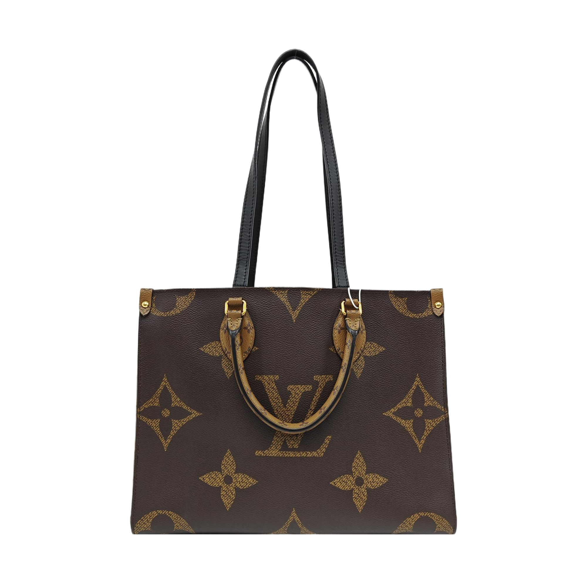ONTHEGO MM Monogram Coated Canvas Brown
