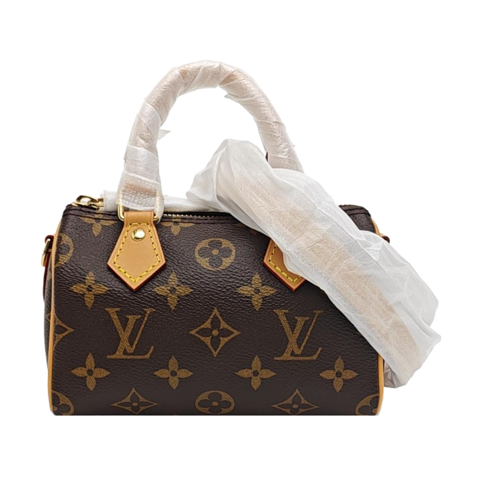 SPEEDY Nano Monogram Coated Canvas Brown