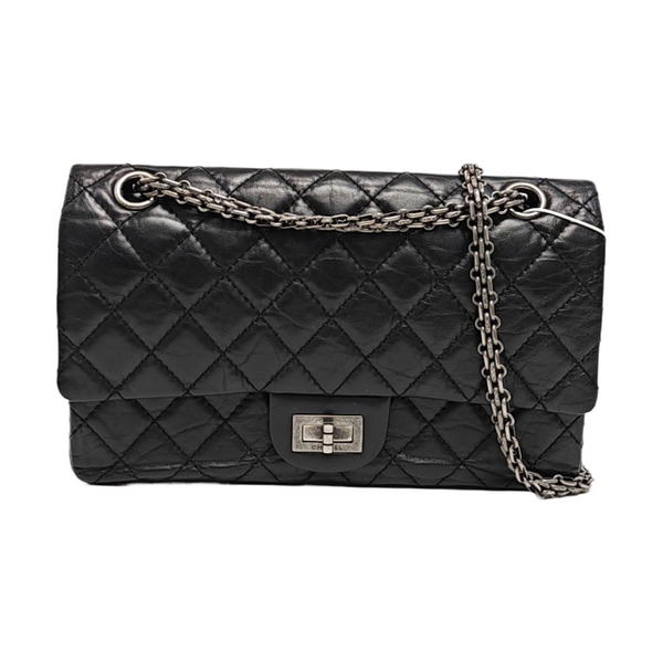 2.55 225 (small) Quilted Calfskin Black
