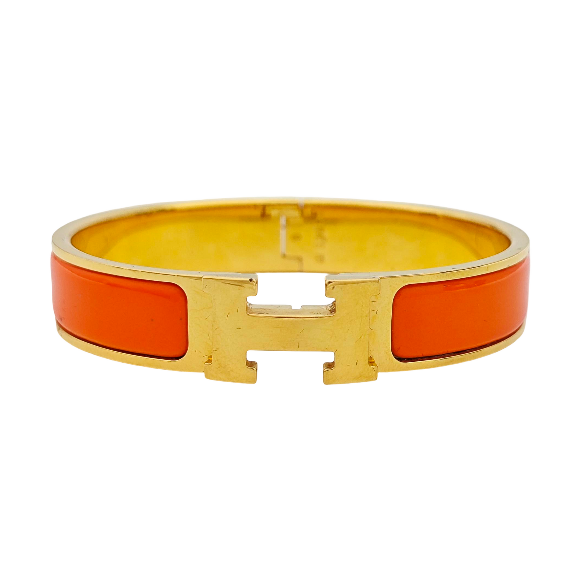 Clic H Metal Gold Bangle