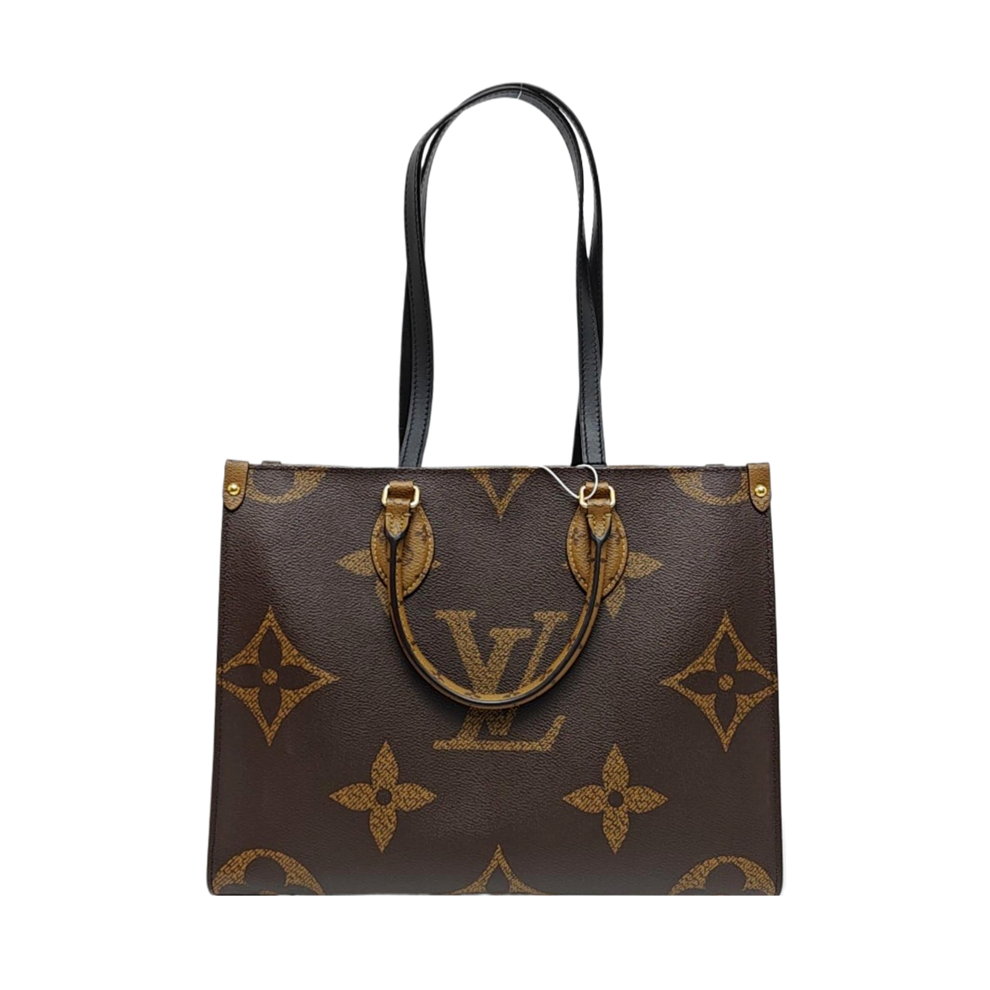 ONTHEGO MM Monogram Coated Canvas Brown