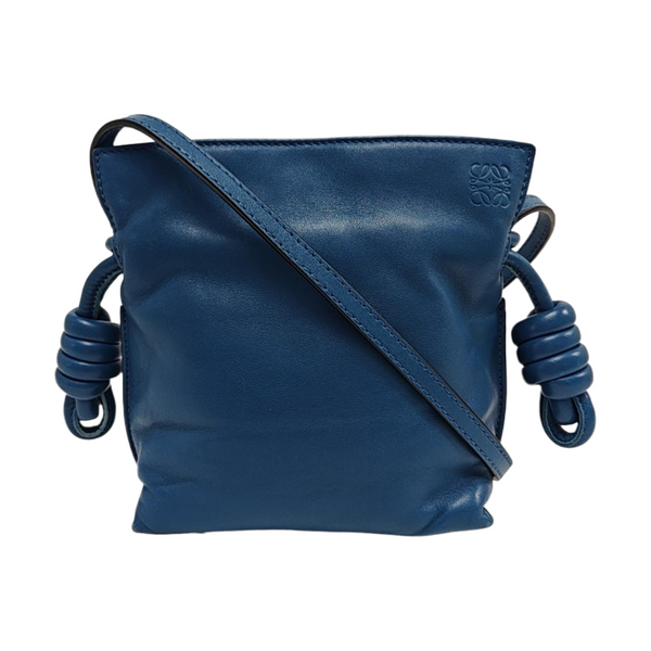 Authenticated pre-owned  Flamenco Calfskin Blue - Shoulder Bag at Looply