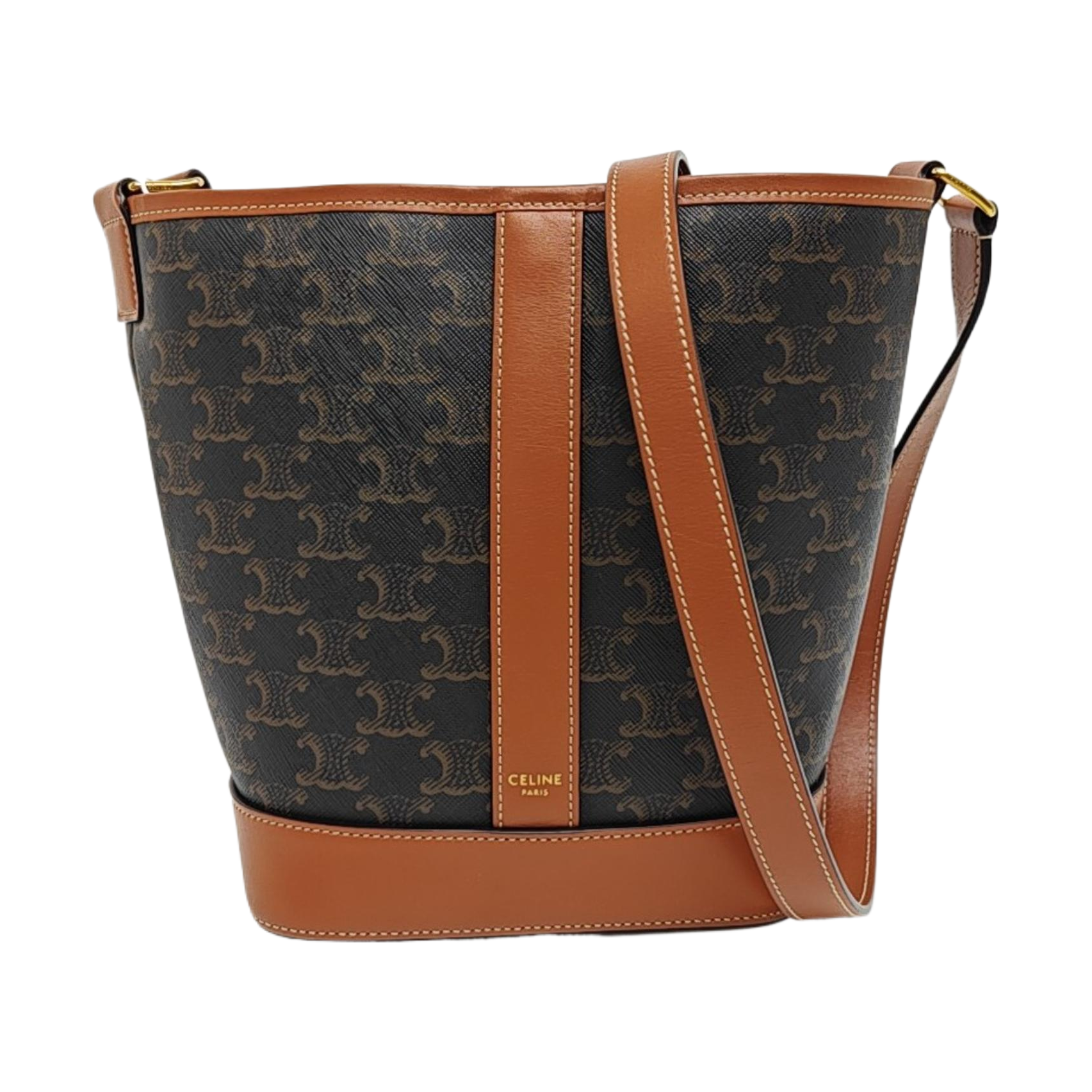 TRIOMPHE CANVAS Small Coated Canvas Brown