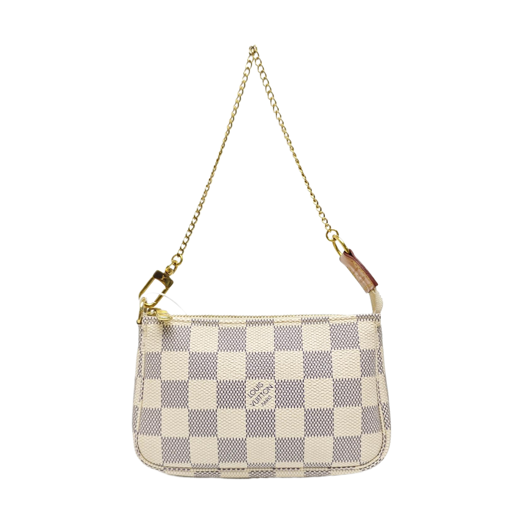 ACCESSOIRES Mini Damier Azur Coated Canvas White