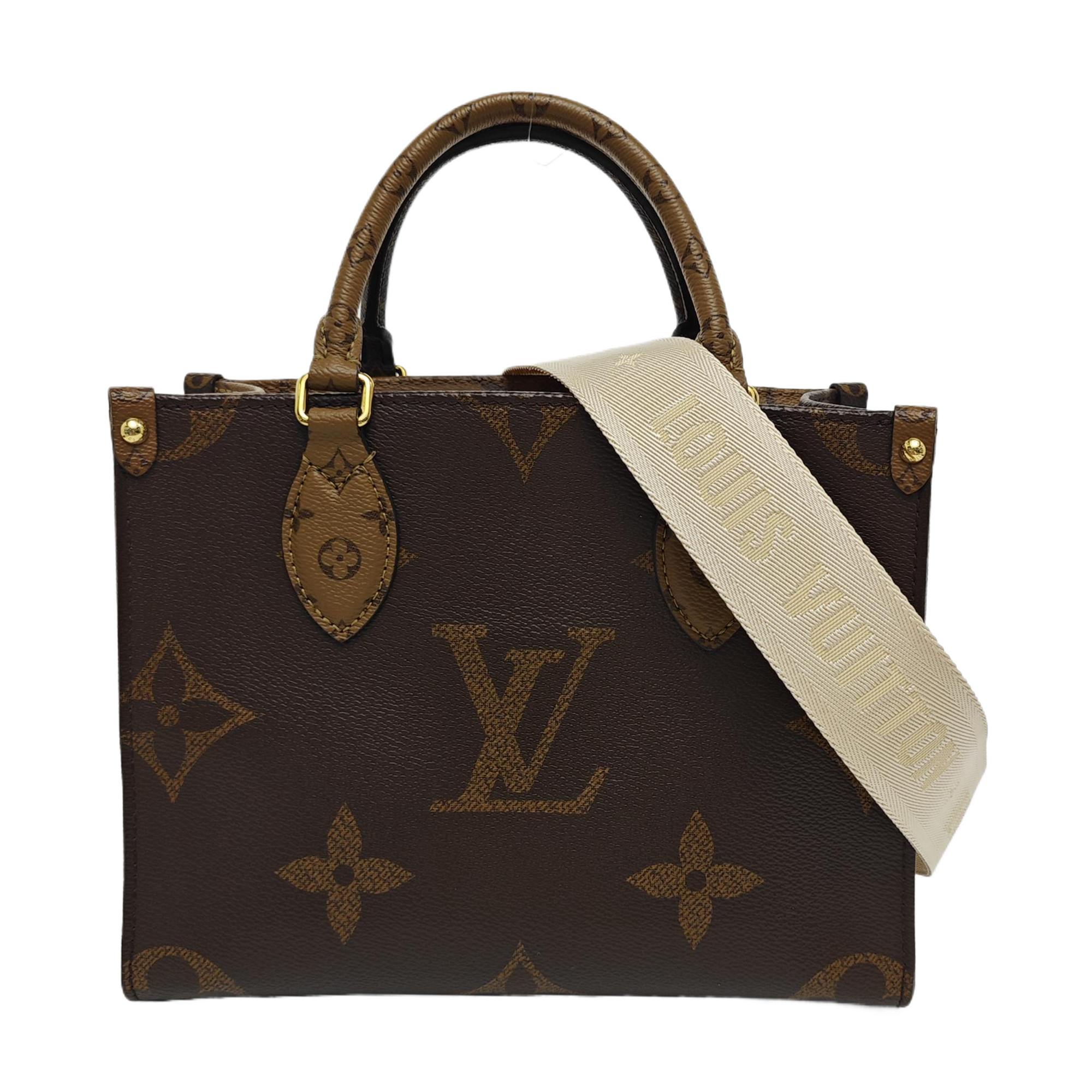 ONTHEGO PM Monogram Coated Canvas Brown