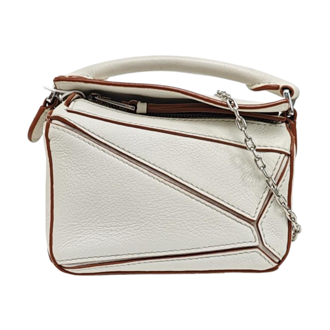 Puzzle Calfskin White