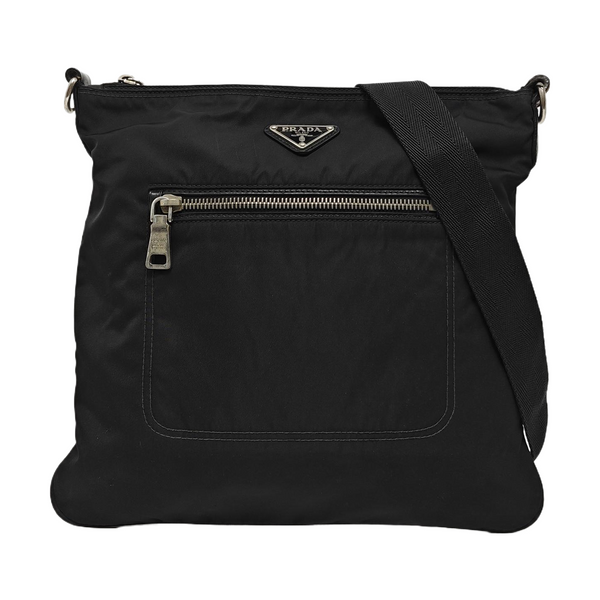 Nylon Top Handle Bag Black