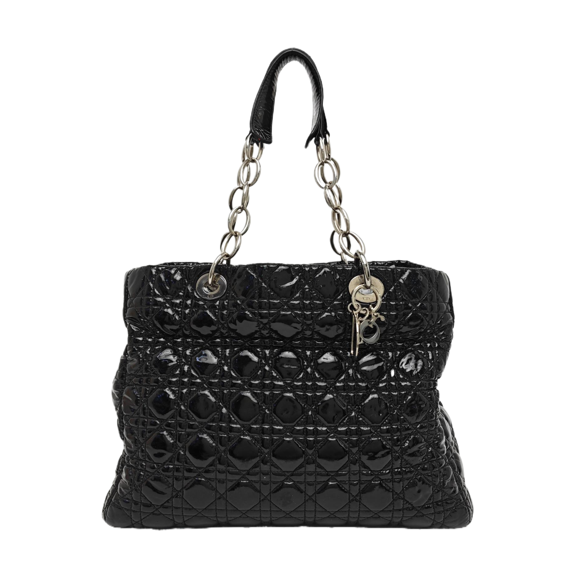 Dior Soft Cannage Patent Leather Black