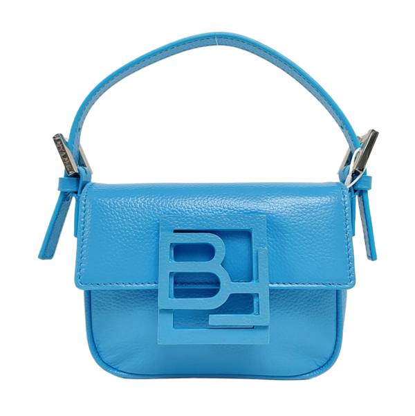 Lambskin Shoulder Bag Mini Blue