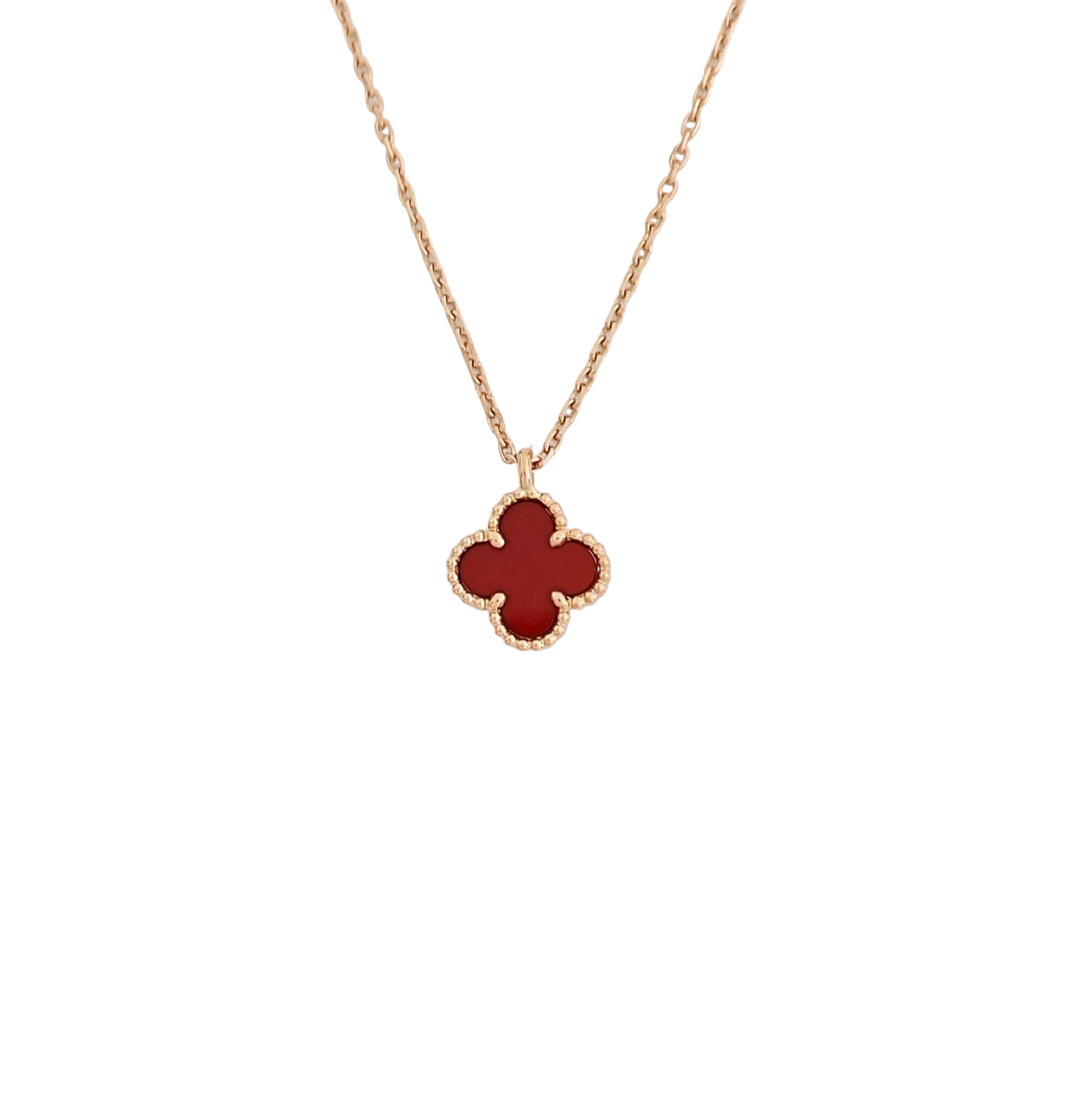 Sweet Alhambra 18k Rose Gold Necklace