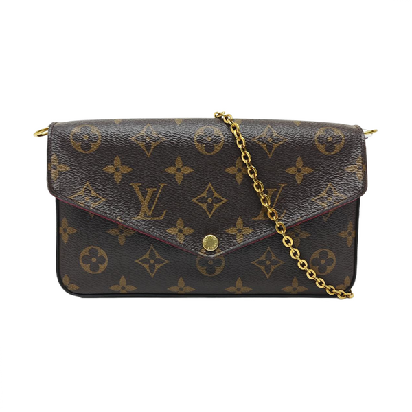 FÉLICIE Monogram Coated Canvas Brown
