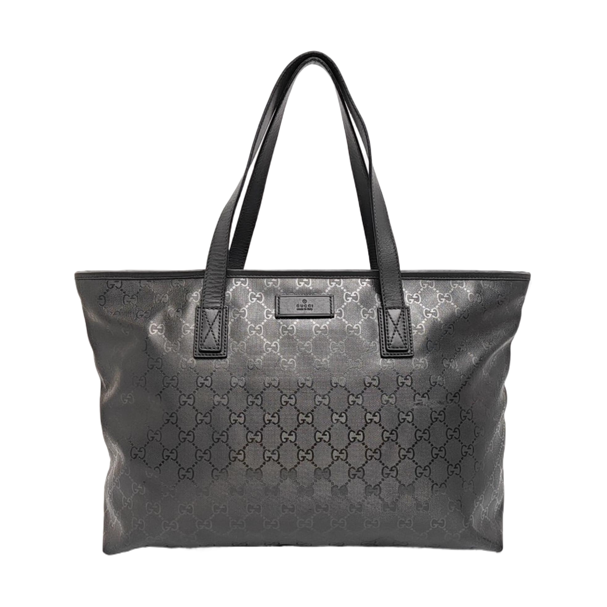 GG Imprime Monogram Coated Canvas Gray