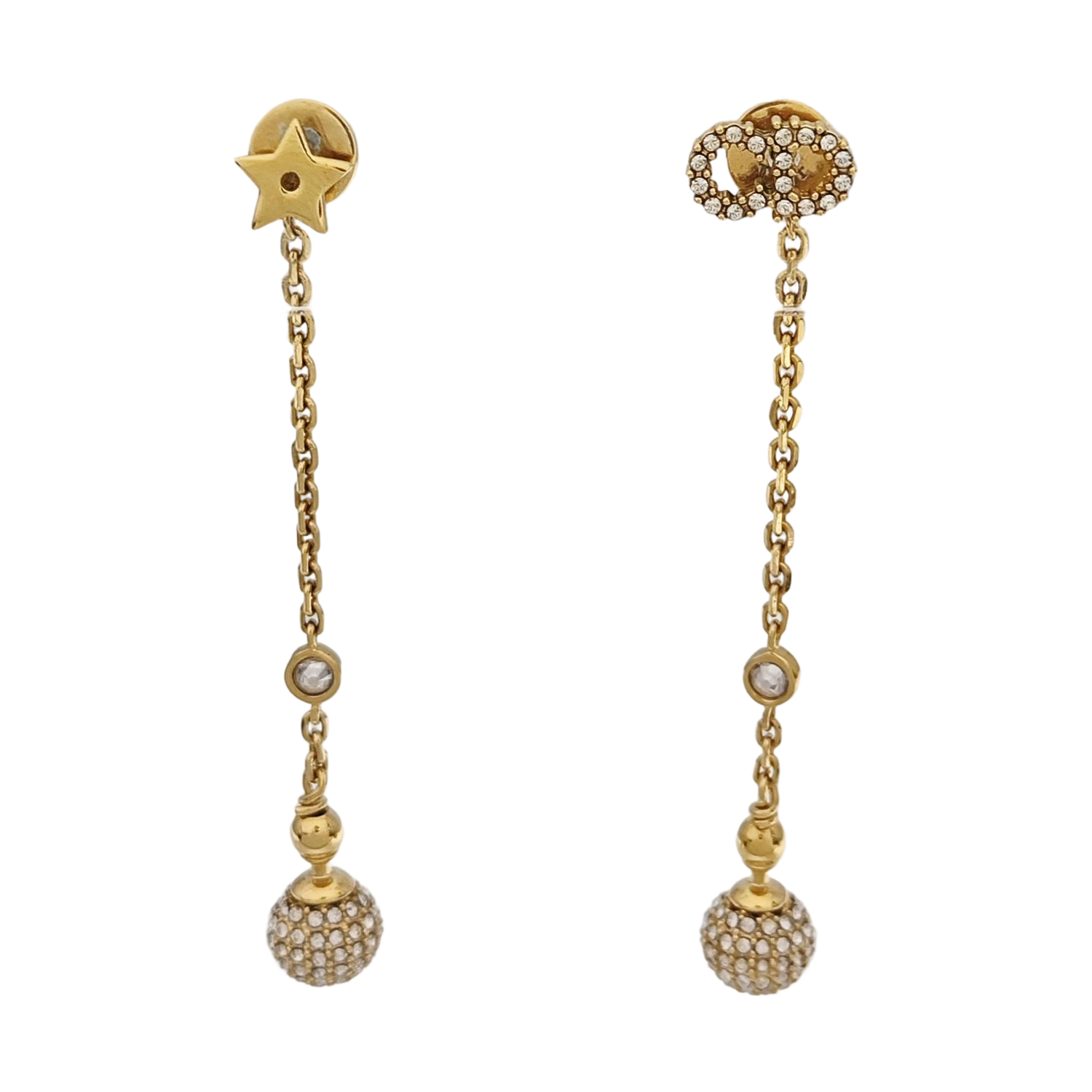 La Petite Tribale Metal Gold Earrings