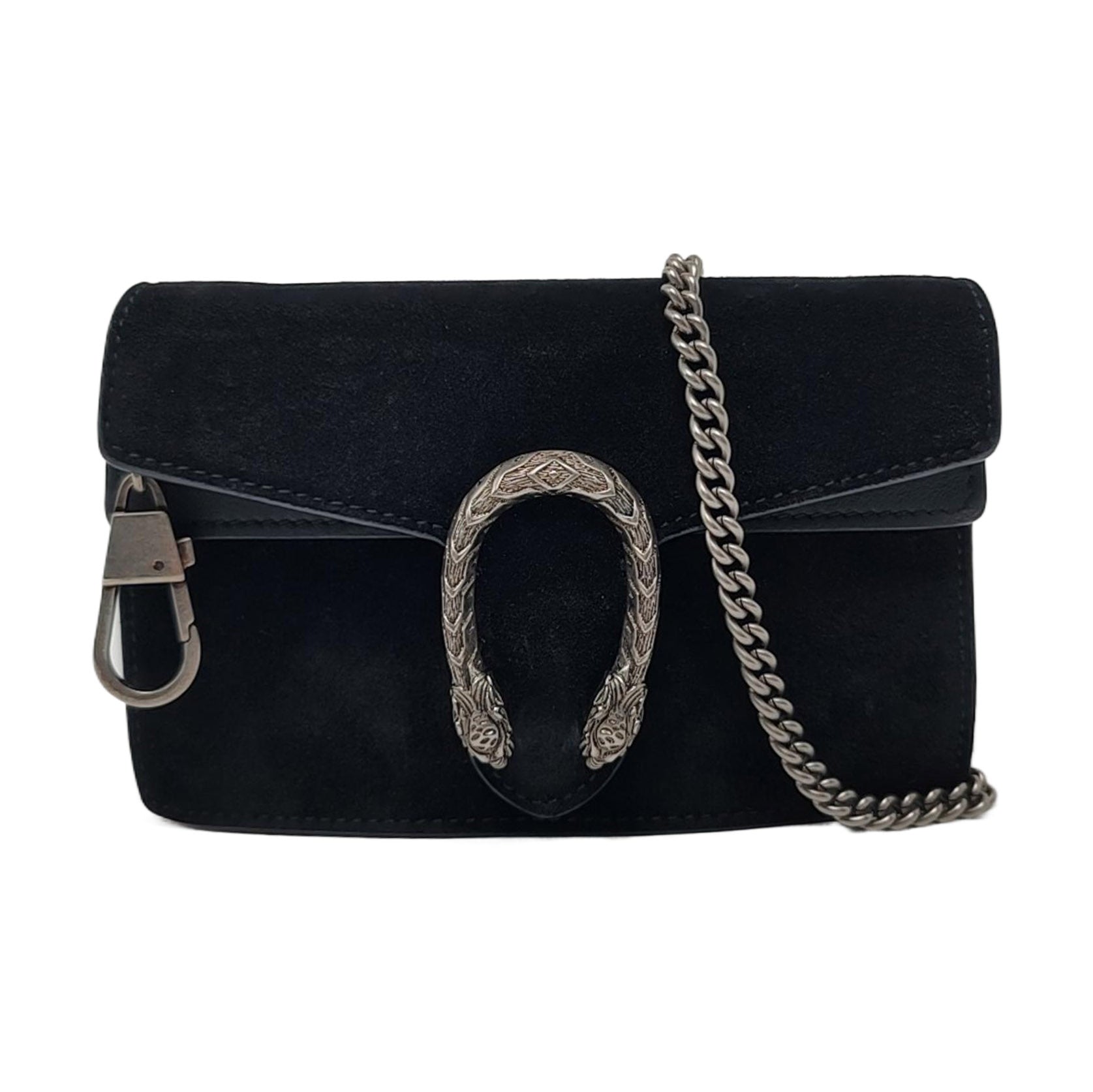 Authenticated pre-owned  Dionysus Super Mini Suede Black - Shoulder Bag at Looply