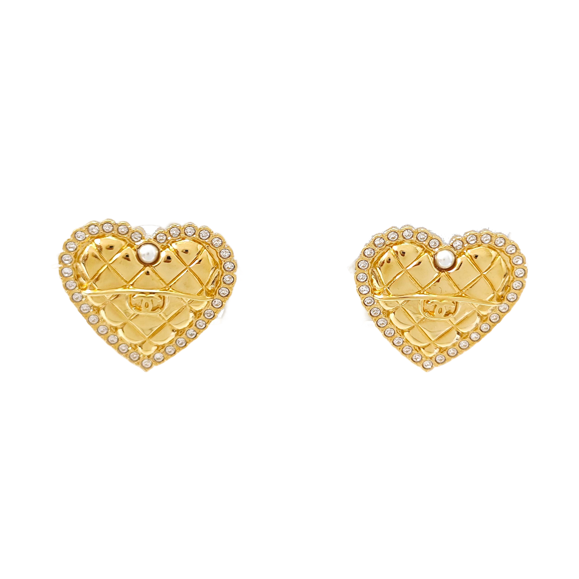Metal Gold Stud Earrings