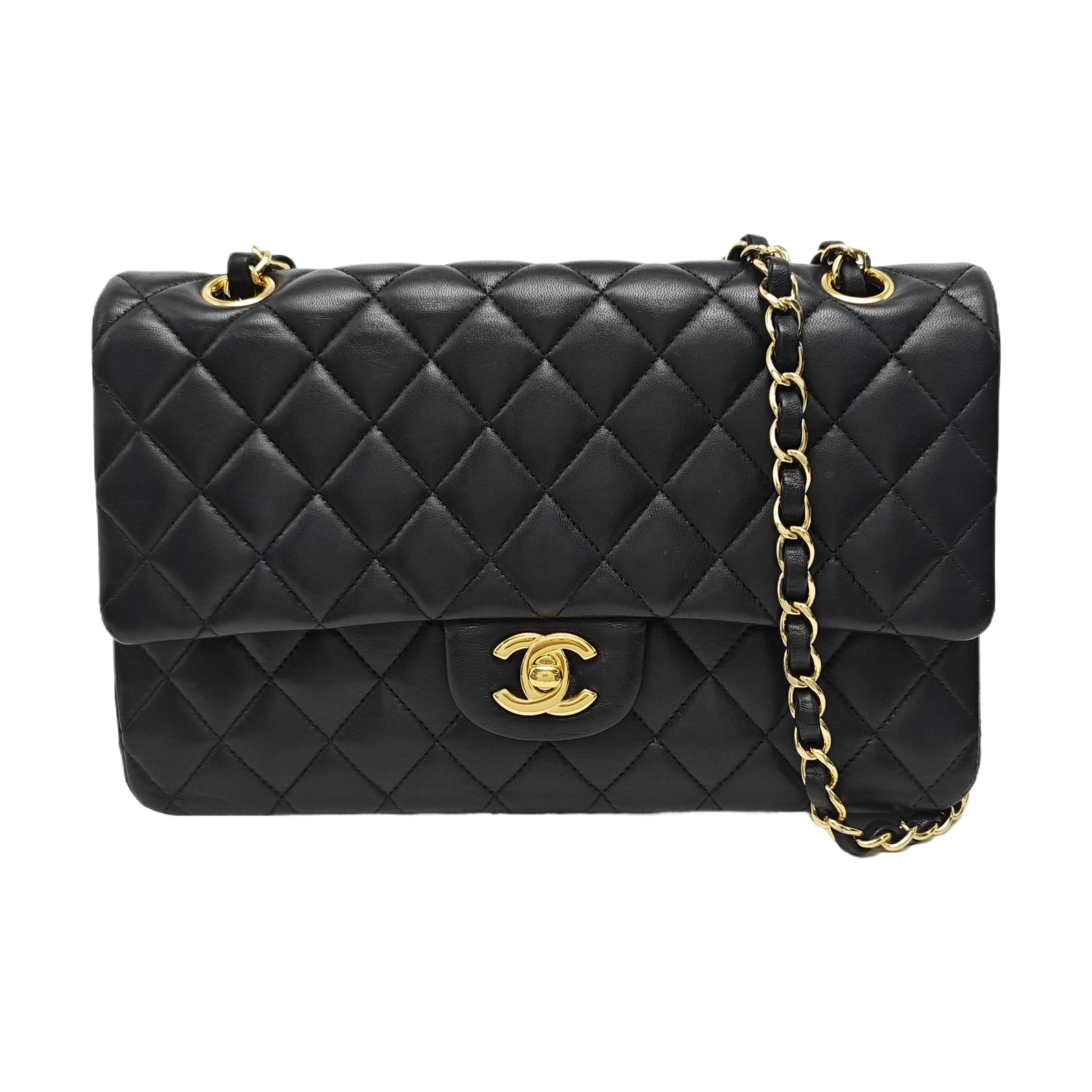 CLASSIC FLAP Medium Quilted Lambskin Black