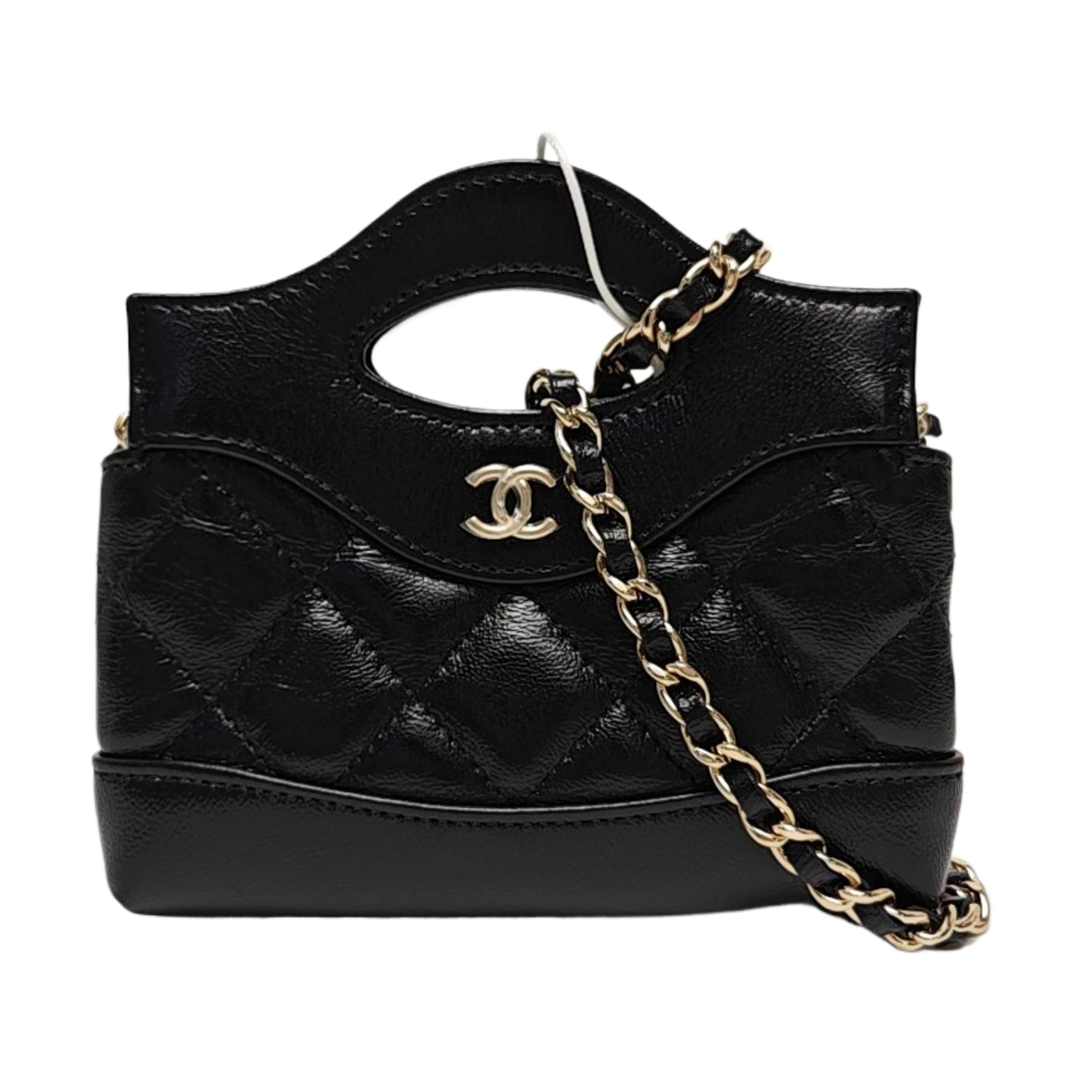 CHANEL 31 Super Mini Quilted Lambskin Black