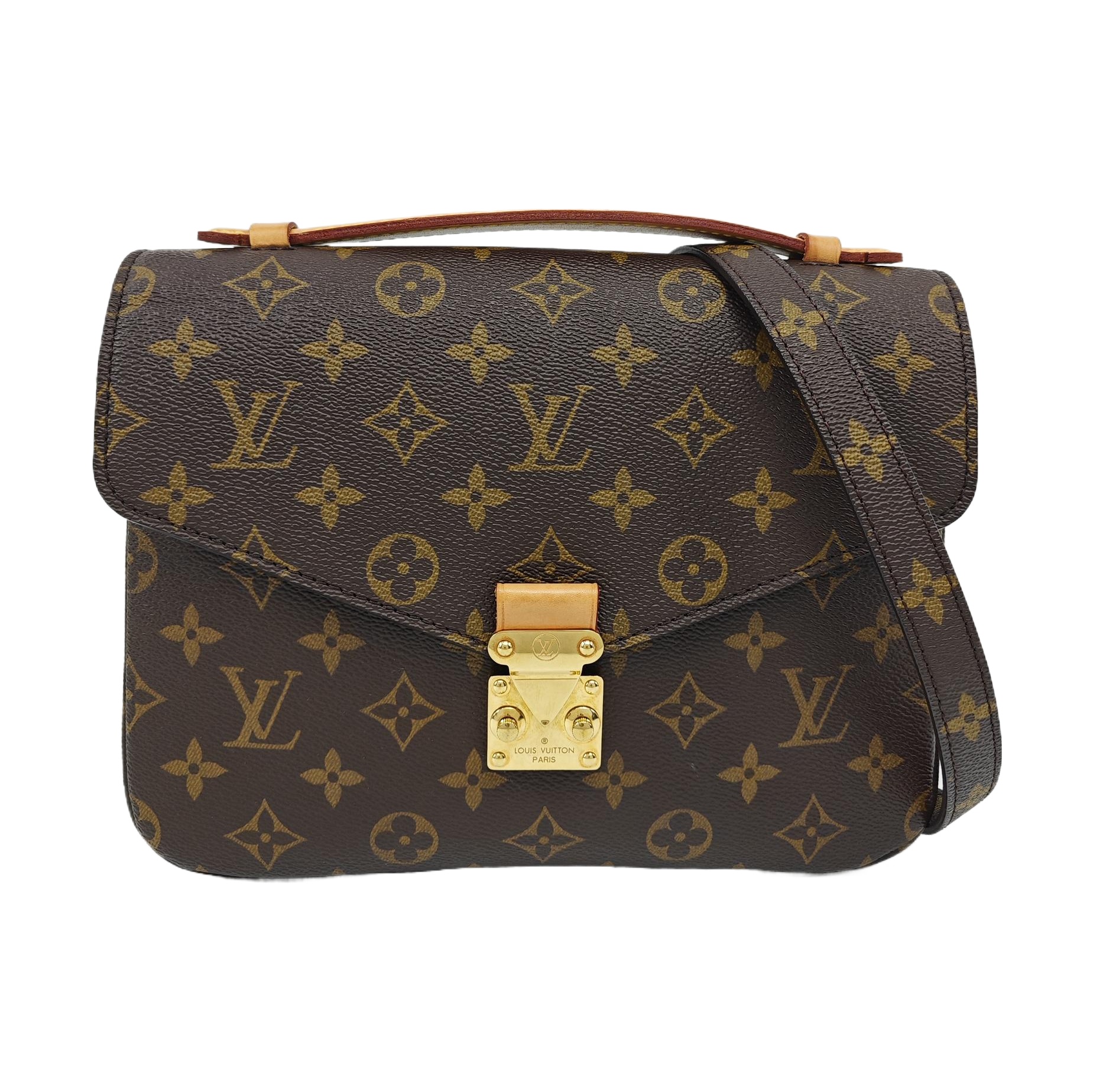 MÉTIS MM Monogram Coated Canvas Brown