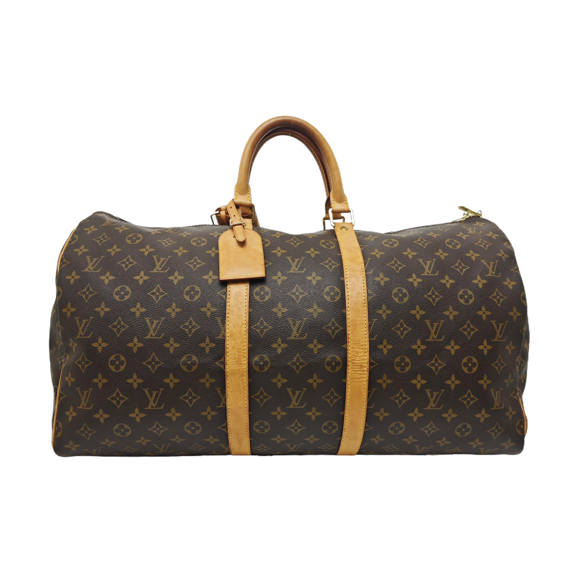 SAC SOUPLE 55 Monogram Coated Canvas Brown