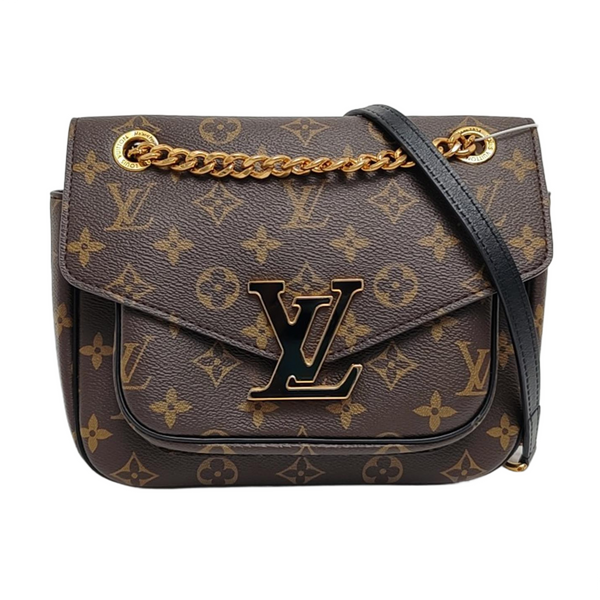 PASSY Monogram Coated Canvas Brown