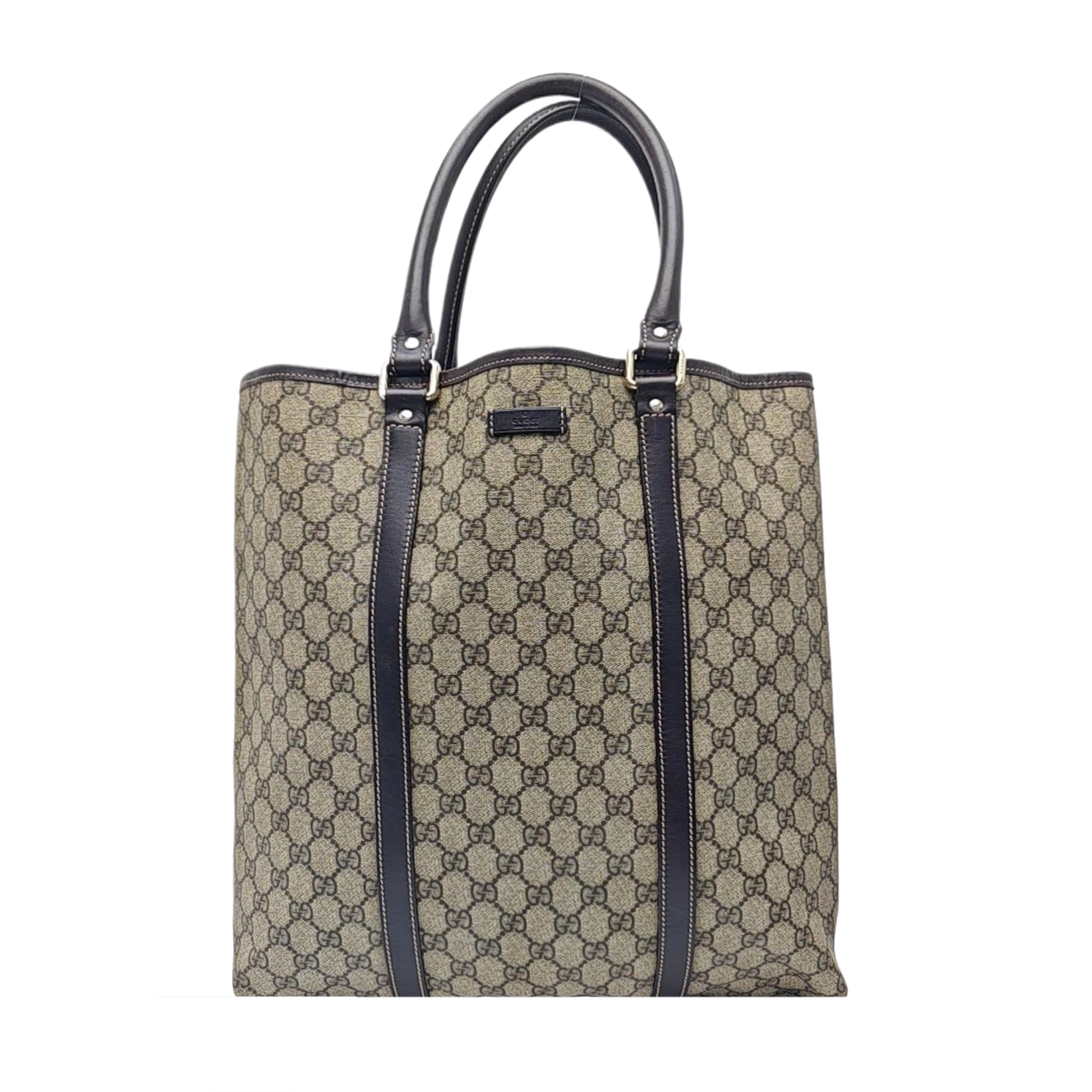 Monogram Coated Canvas Tote Bag Beige
