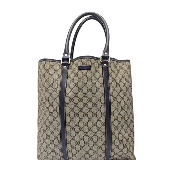 Monogram Coated Canvas Tote Bag Beige