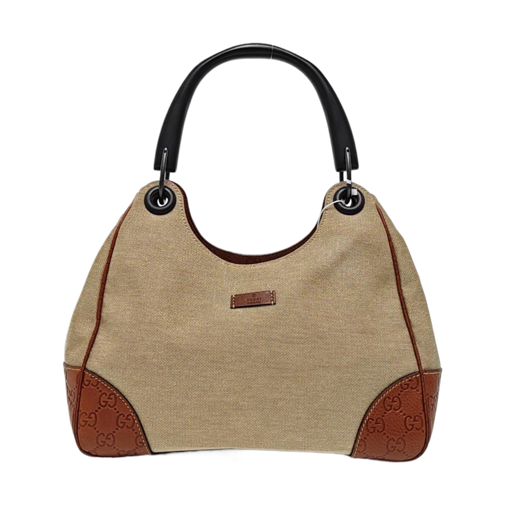 Canvas Top Handle Bag Beige