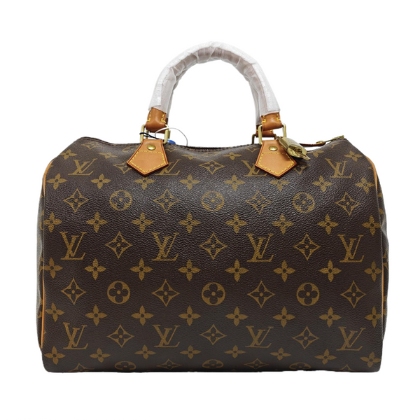 SPEEDY 30 Monogram Coated Canvas Brown