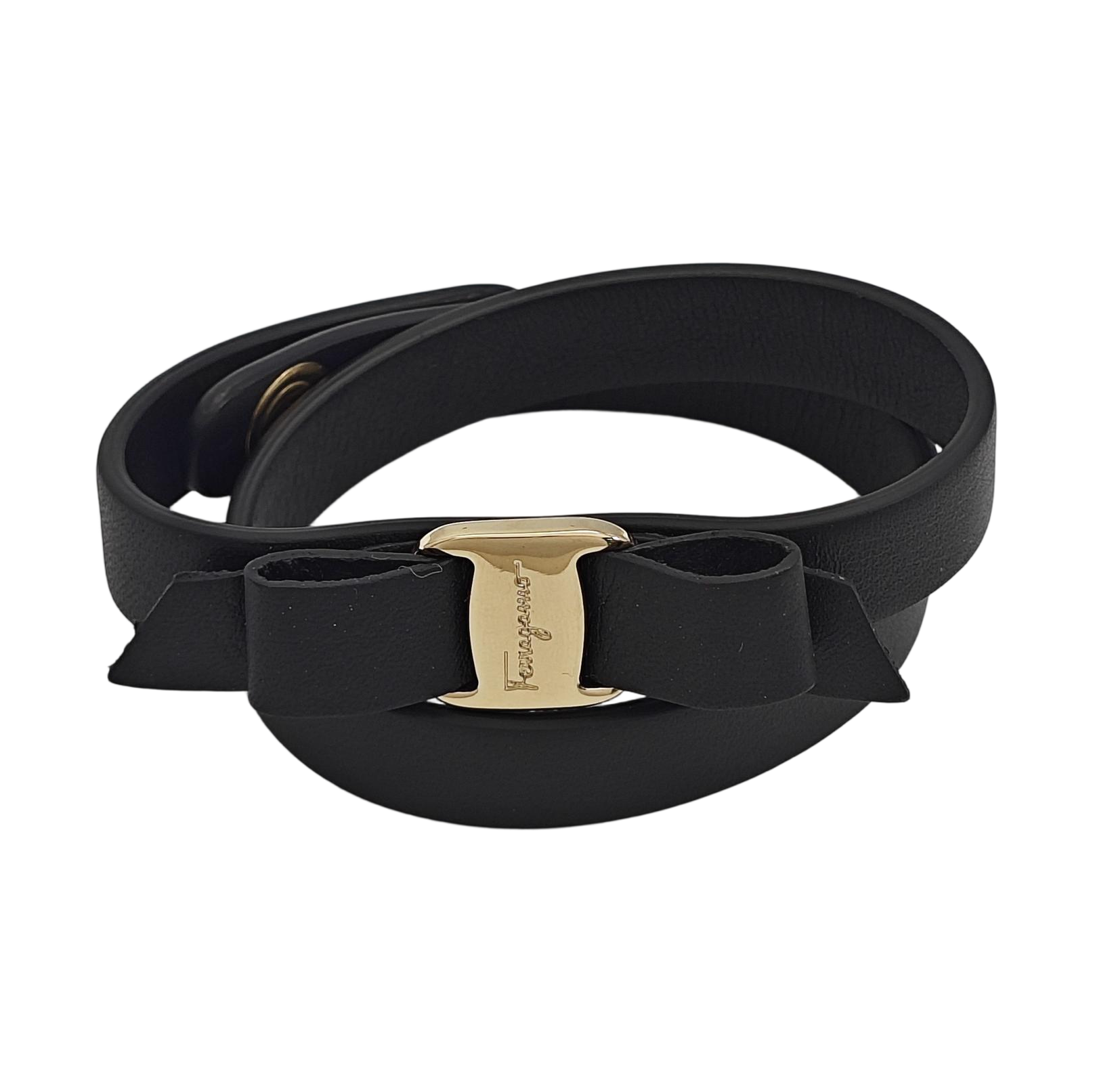 Leather Black Bangle