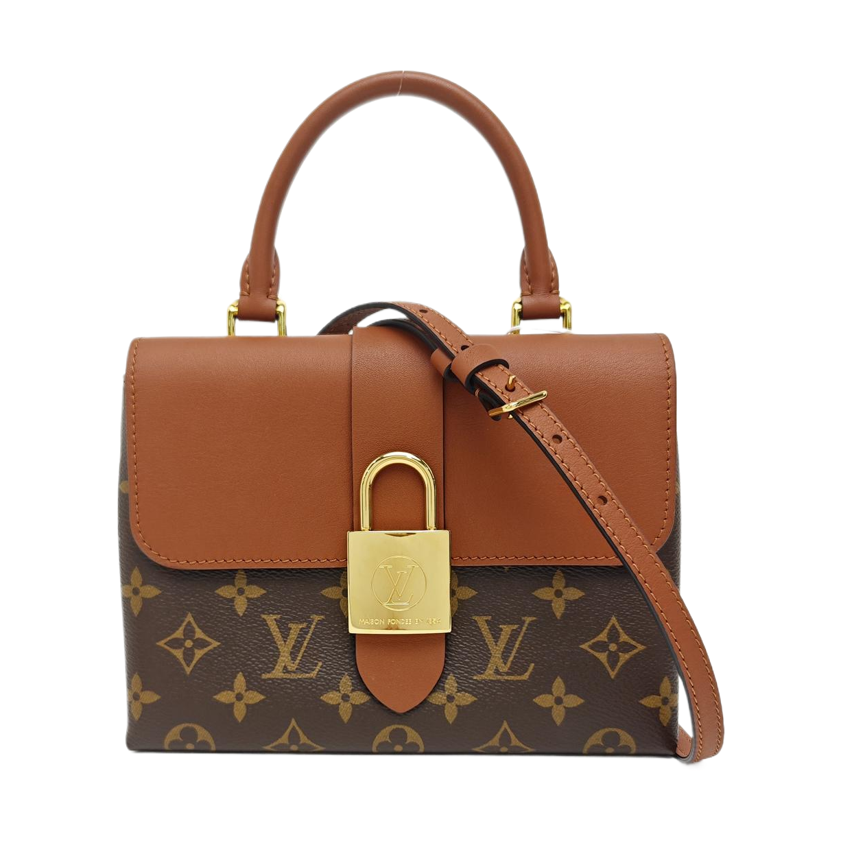 LOCKY BB Monogram Coated Canvas Brown