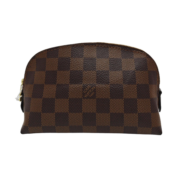 COSMETIC PM Damier Ebene Coated Canvas Brown