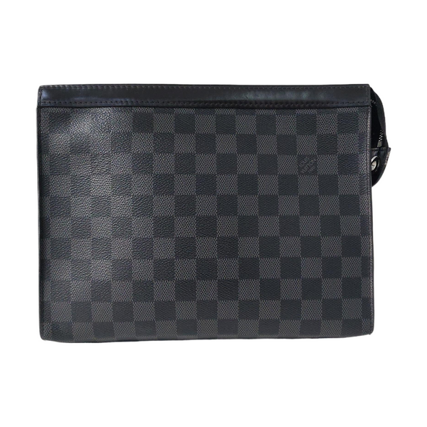 Pochette Voyag MM Damier Graphite Coated Canvas Gray