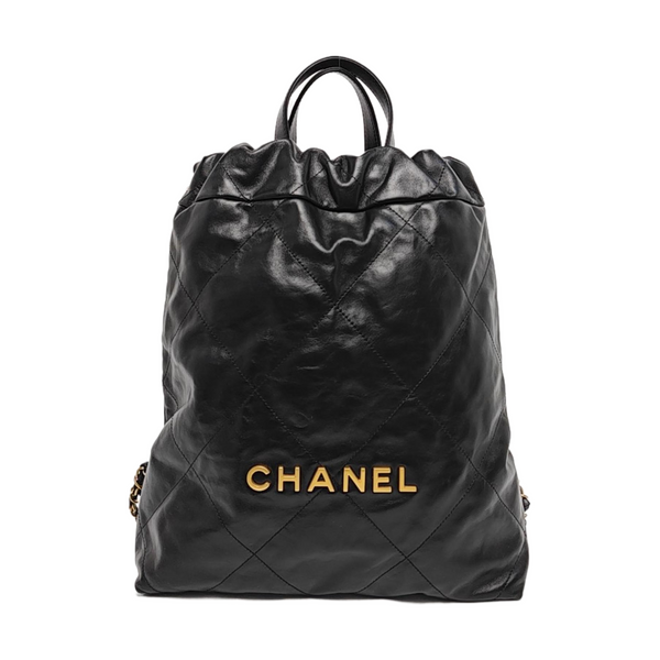 CHANEL 22 Small Quilted Calfskin Black