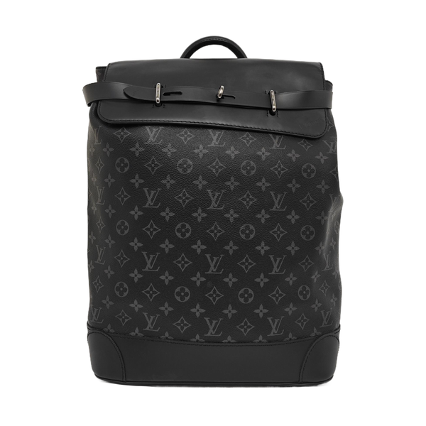 STEAMER Monogram Coated Canvas Black
