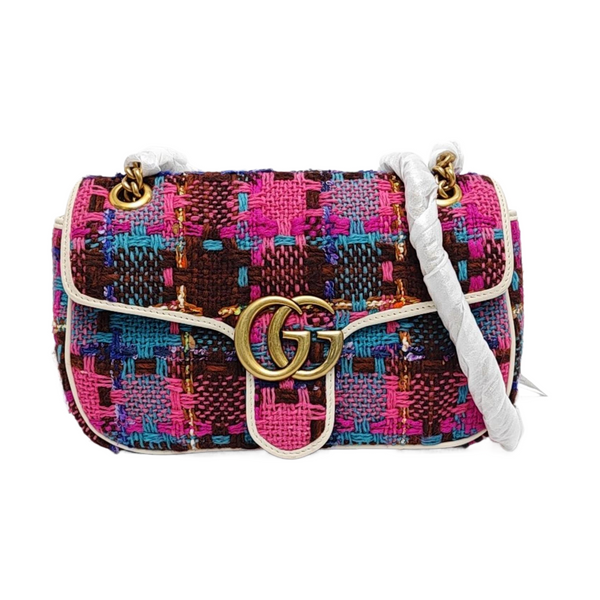 GG Marmont Small Wool Multicolor
