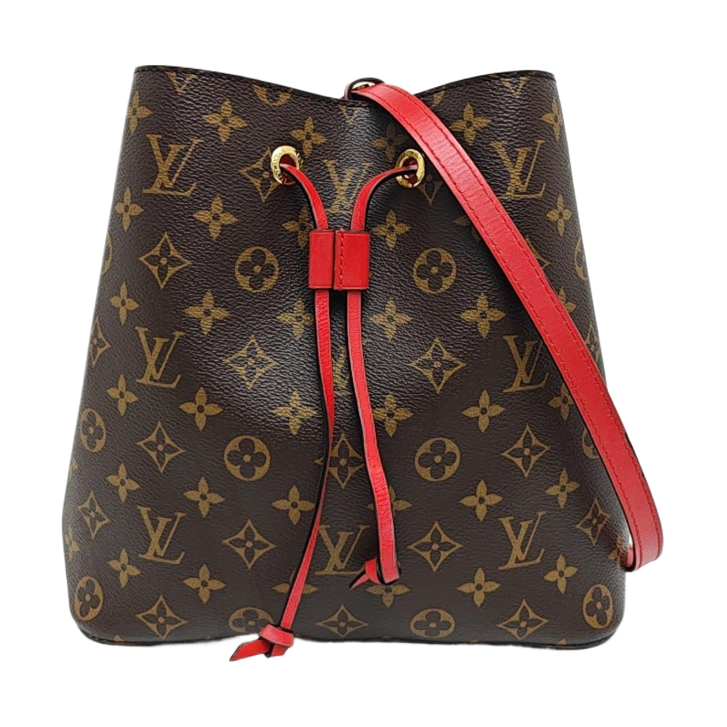 NÉONOÉ MM Monogram Coated Canvas Brown