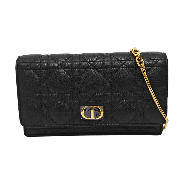 Dior Caro Small Cannage Calfskin Black