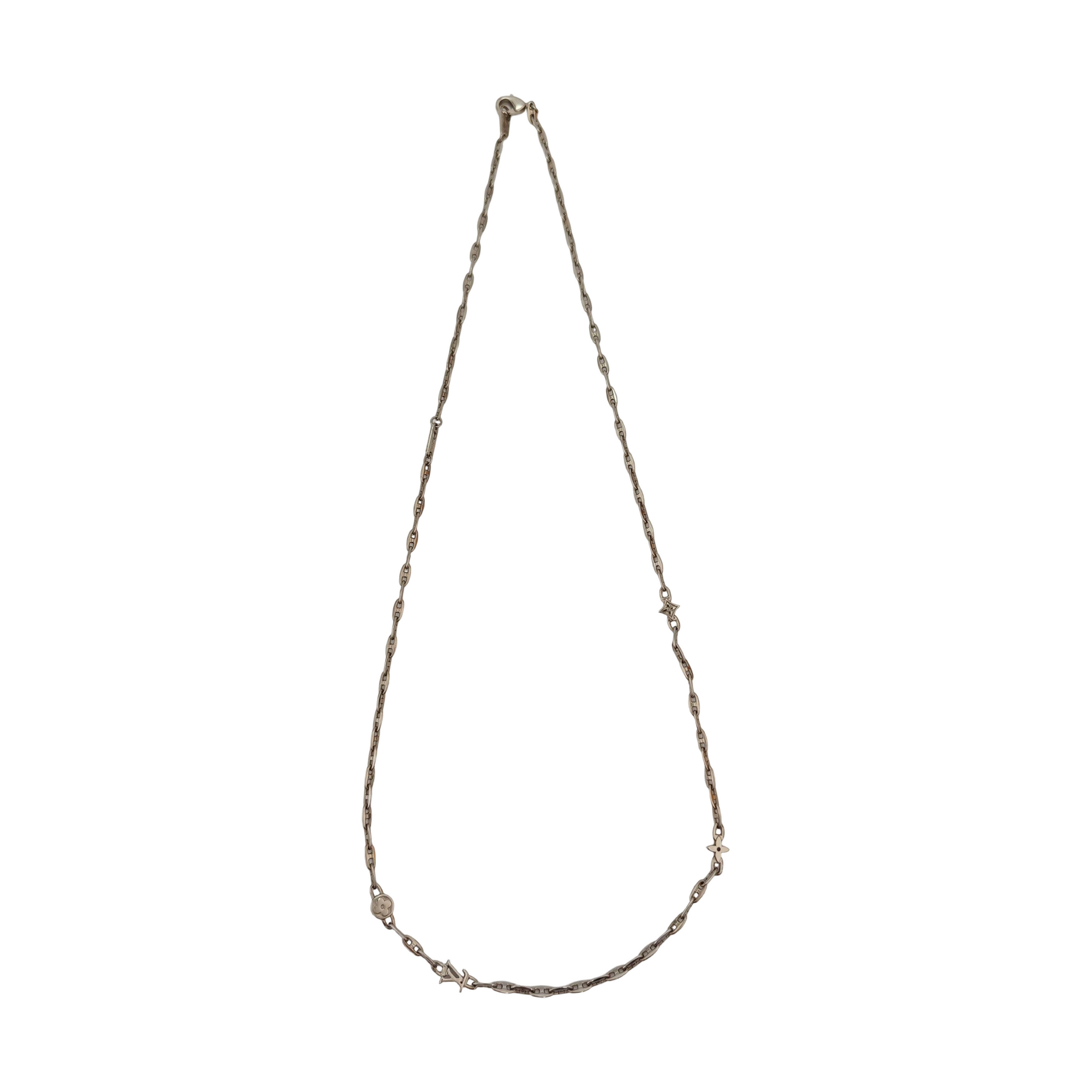 Authenticated pre-owned  Silver Tone Metal Silver Necklace - Necklace at Looply