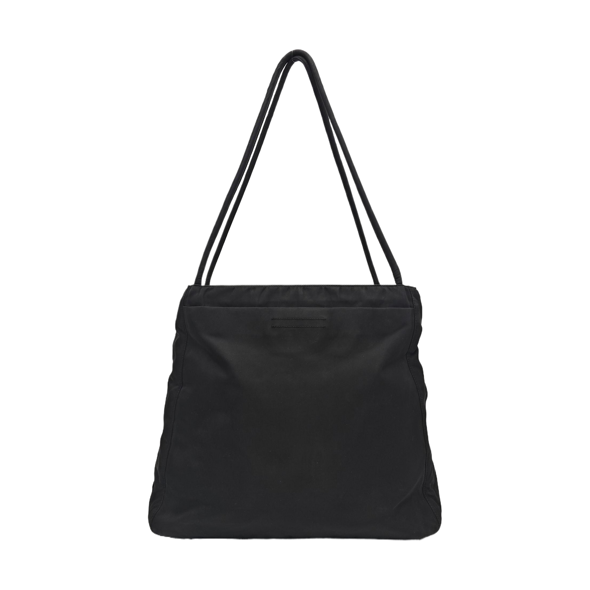 Nylon Shoulder Bag Black