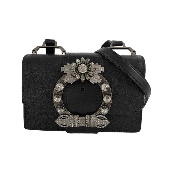 Miu Lady Calfskin Black
