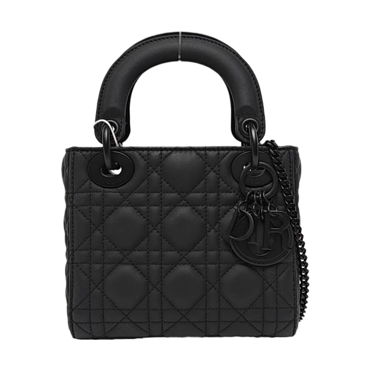 Lady Dior Mini Cannage Calfskin Black