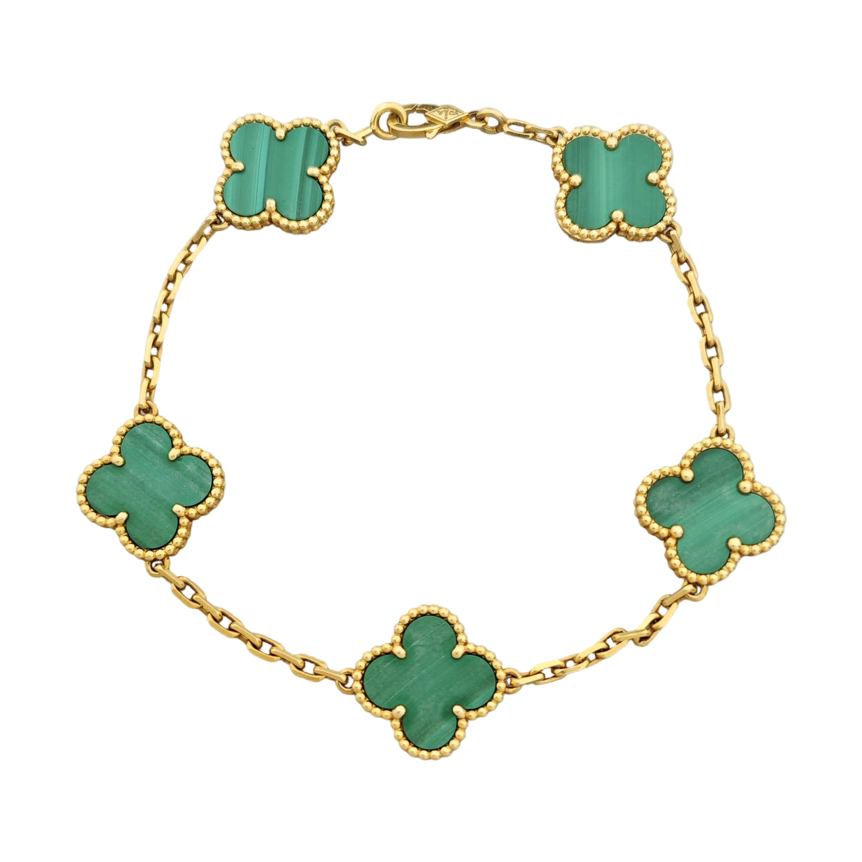 Vintage Alhambra 18k Gold Bracelet