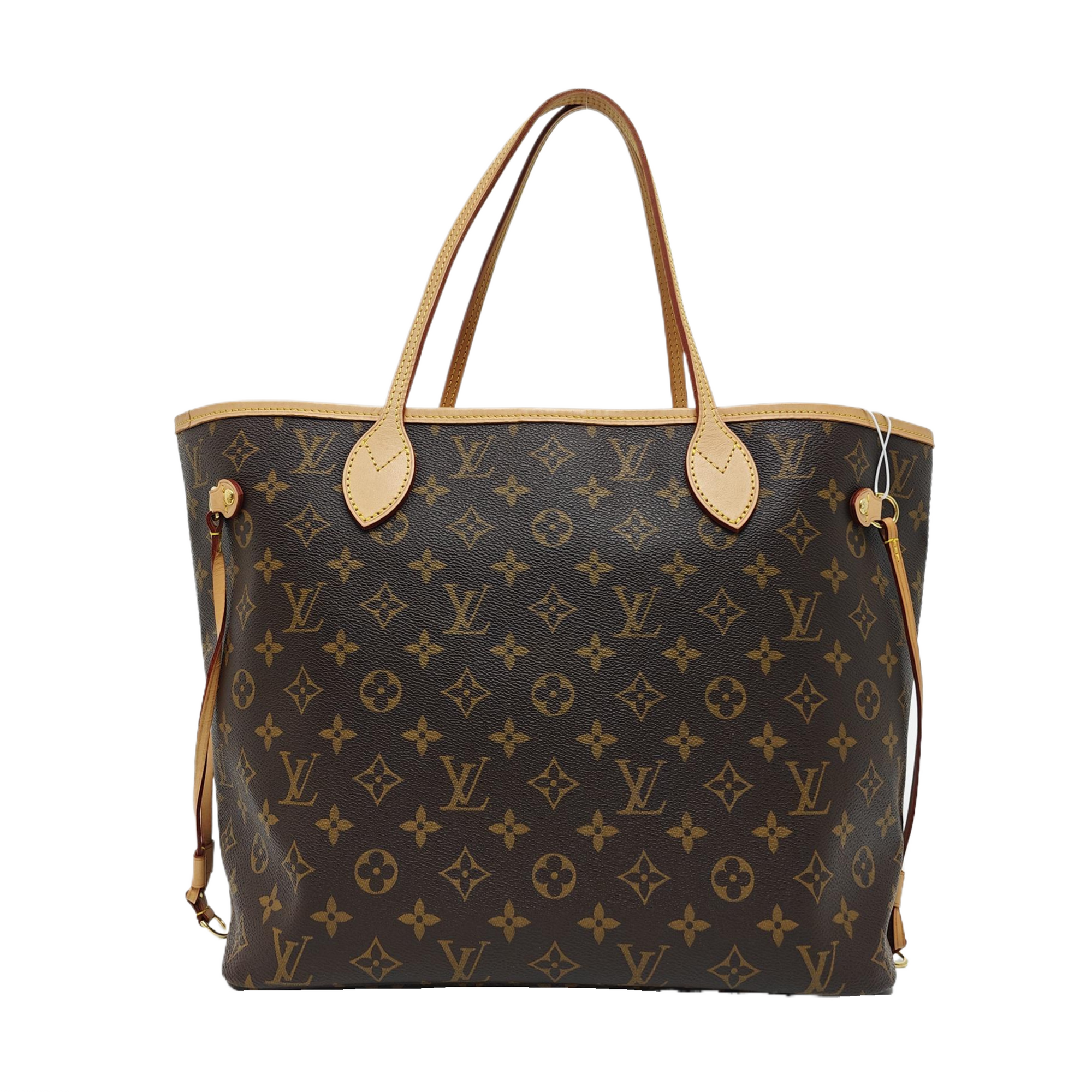 NEVERFULL MM Monogram Coated Canvas Brown
